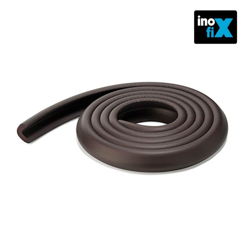 Rolo protetor de borda acolchoado 2m marrom 5003-4-001 blister INOFIX