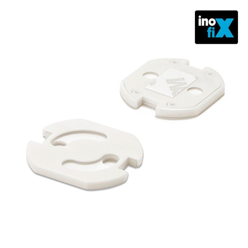 Protector giratorio adhesivo para enchufe blanco (blister 6 unid) inofix EDM 66525