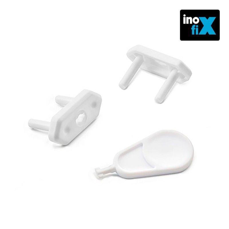 Protector para enchufe blanco (blister 6 unid) inofix EDM 66526