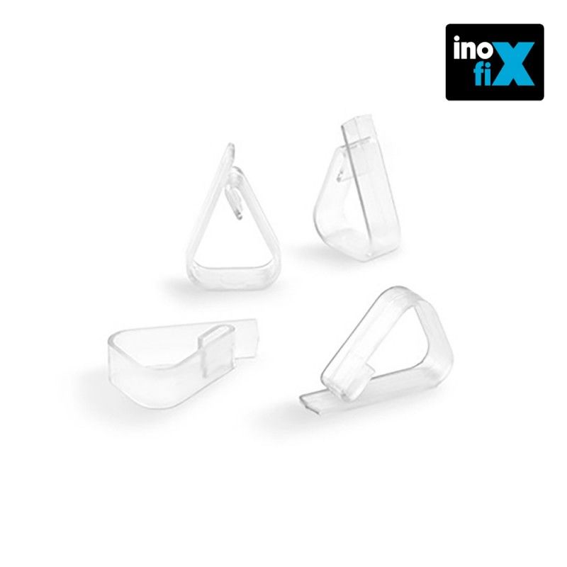 Abraçadeira para toalha de mesa transparente 1190-0-000 Blister 4 unidades INOFIX