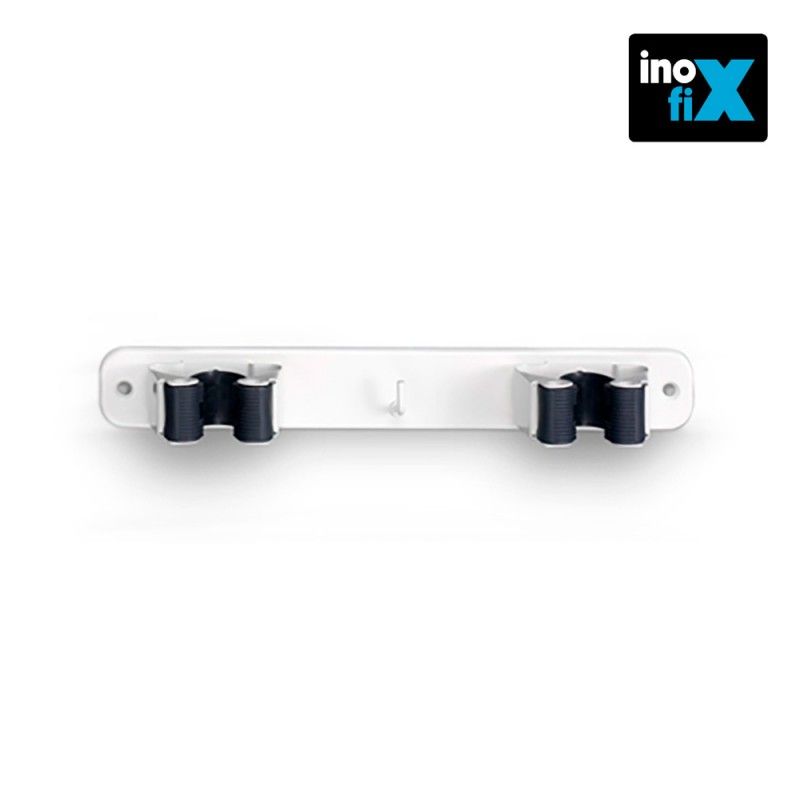 Colgador doble para escobas (blister) inofix EDM 66541