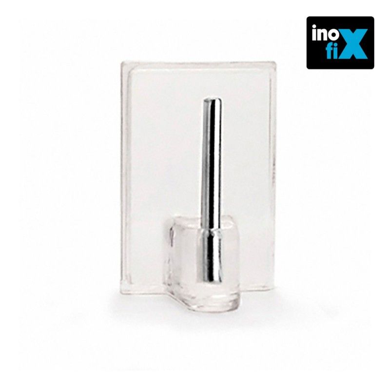 Colgador adhesivo visillos transparente (blister 4 unid) inofix EDM 66549