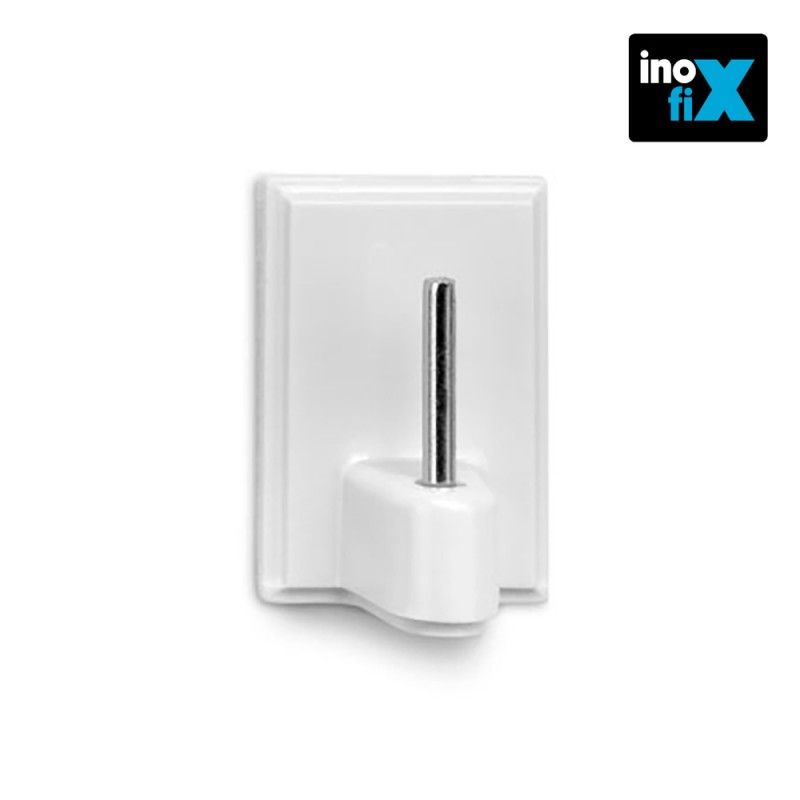 Colgador adhesivo visillos blanco (blister 4 unid) inofix EDM 66550