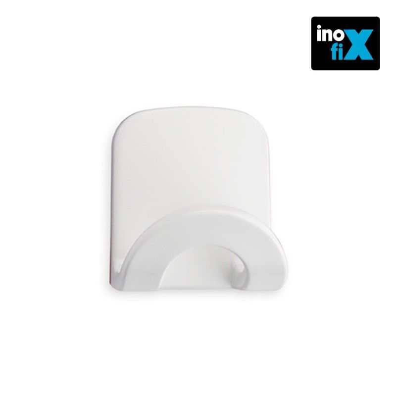 Cabide adesivo arco branco 2086-2-000 blister INOFIX