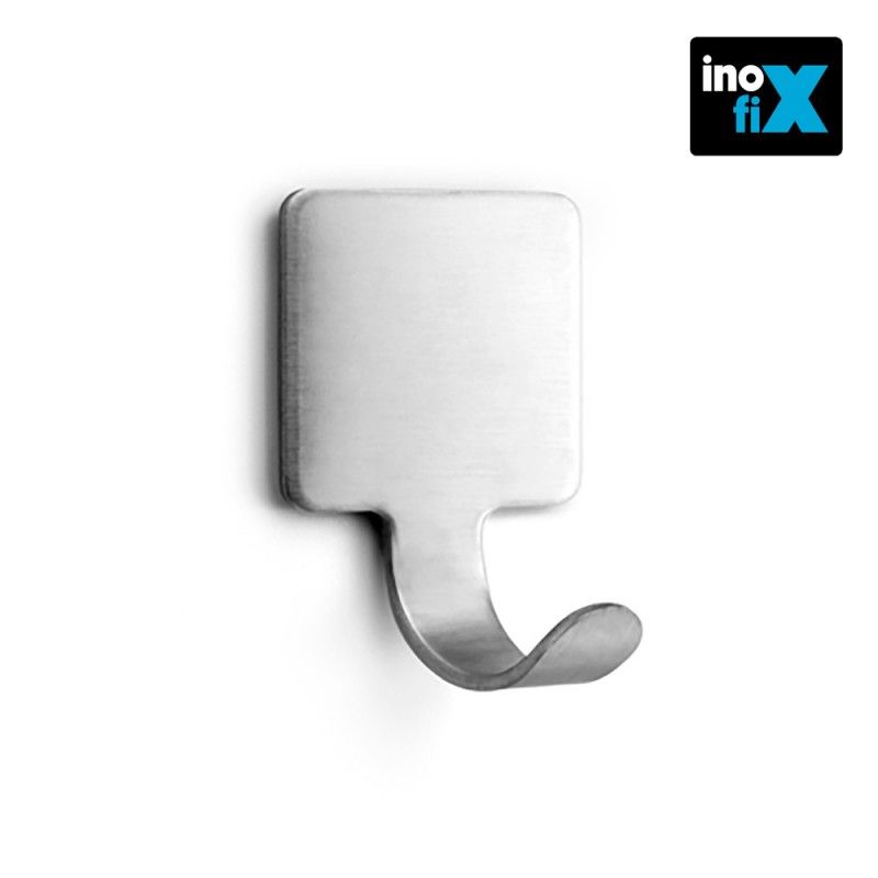 Colgador adhesivo gancho acero (blister 2 unid) inofix EDM 66558