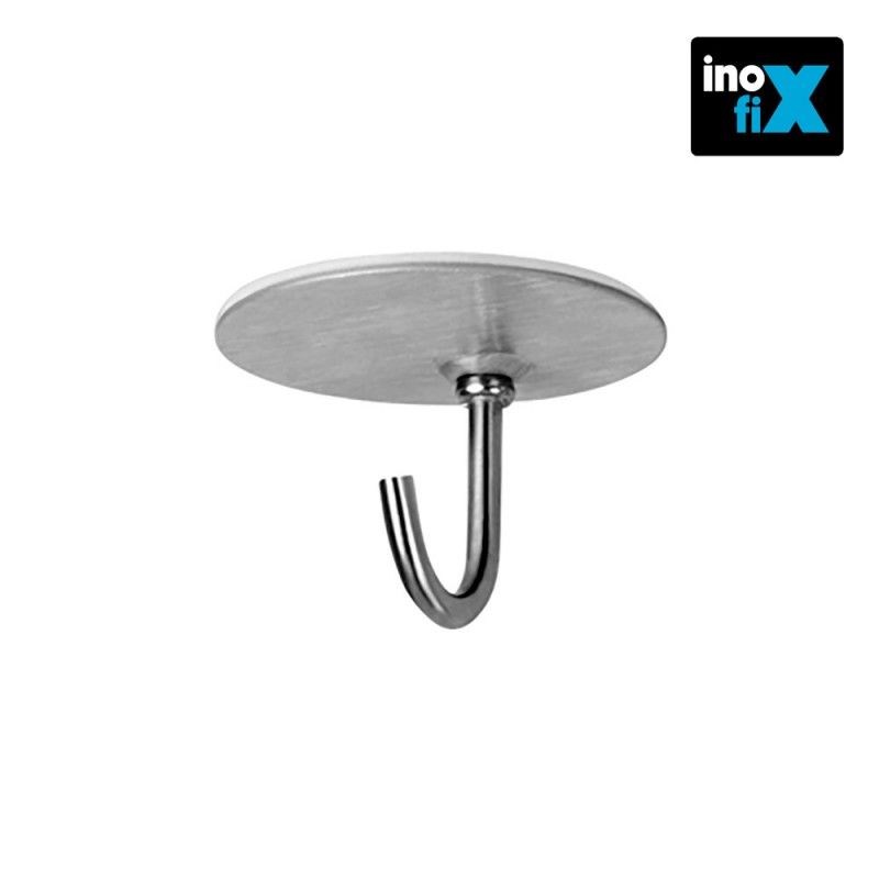 Cabide adesivo em aço inox 2176-1-000 Blister 2 unidades INOFIX