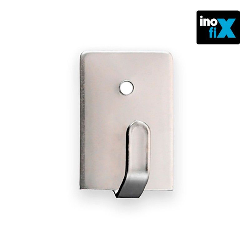 Colgador adhesivo acero (blister 4 unid) inofix EDM 66565