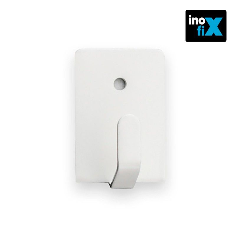 Cabide adesivo branco 2019-2-001 Blister 4 unidades INOFIX