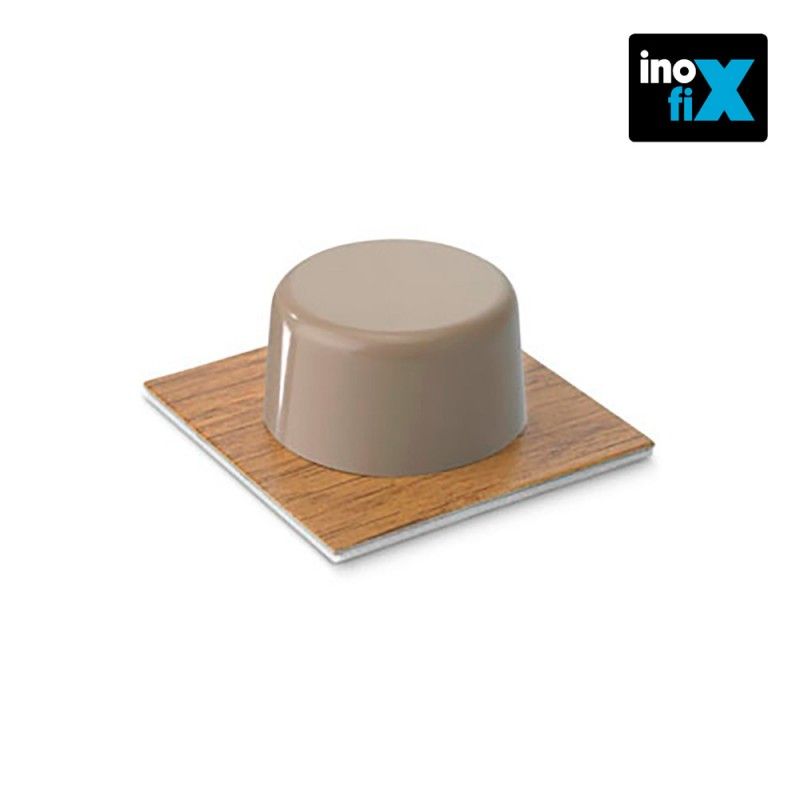 Tope adhesivo parquet beige (blister 2 unid) inofix EDM 66616