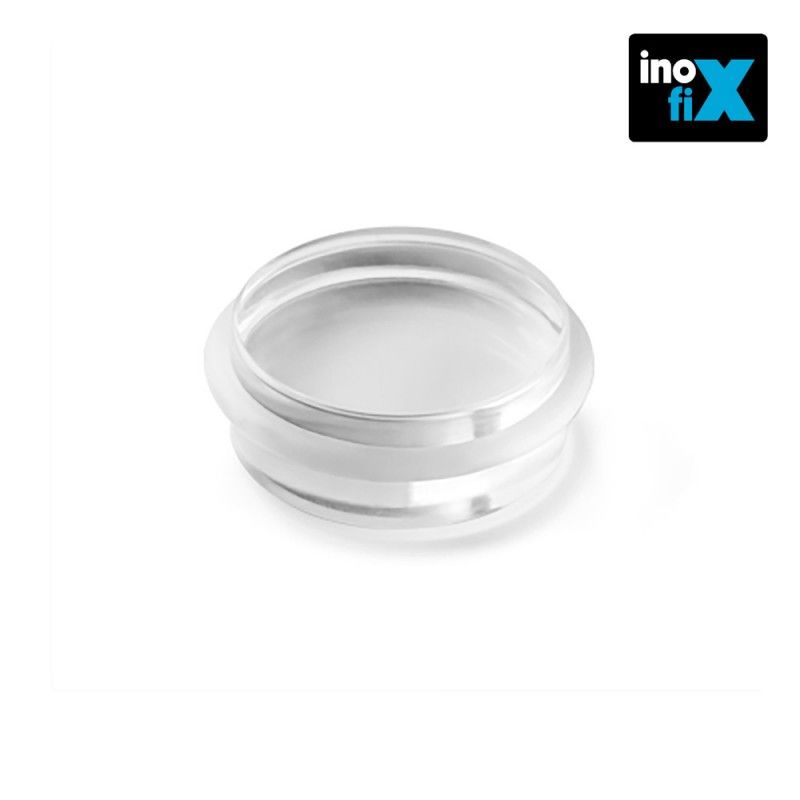 Tope cilindrio transparente con adhesivo extra fuerte (blister) inofix EDM 66624