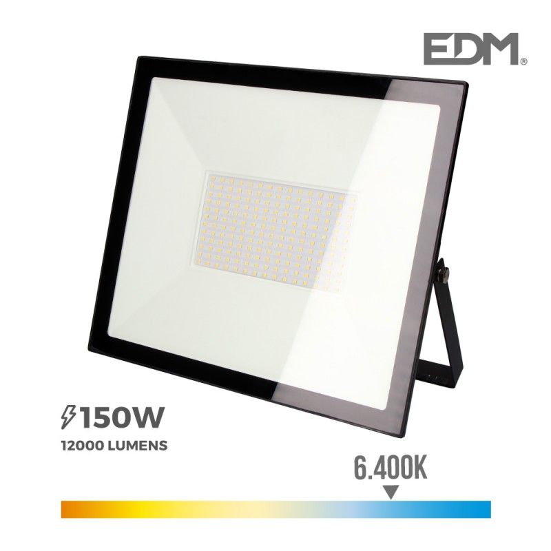 Foco proyector led  150w 6400k "black edition" edm EDM 70337