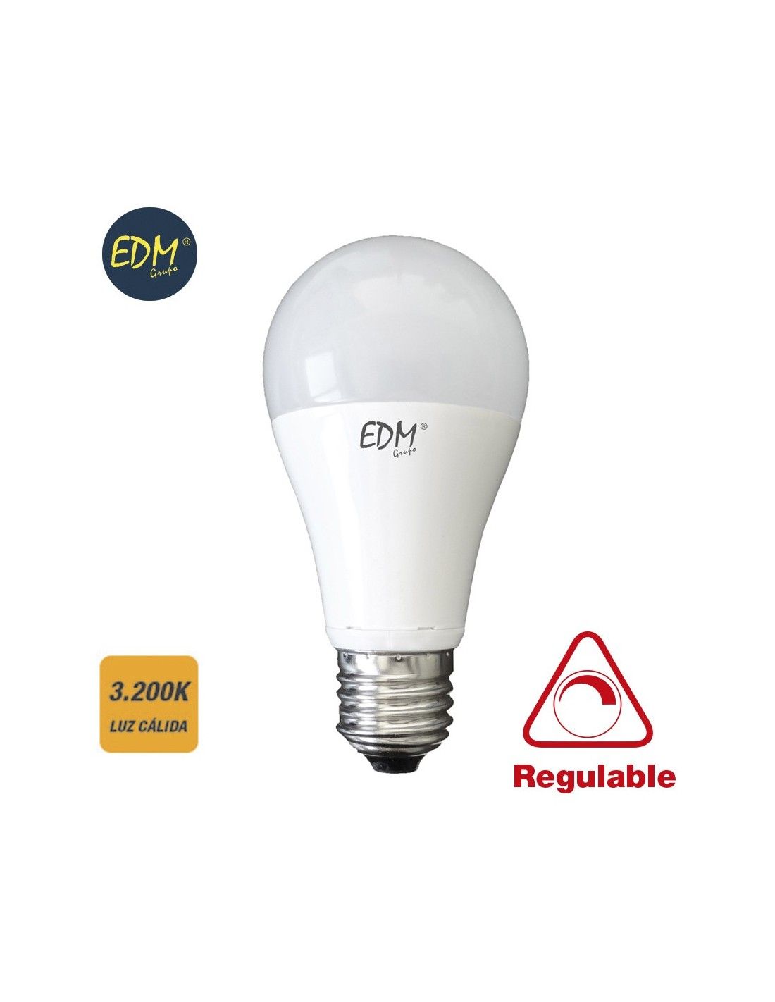 Ampoule led standard 10w 810 lumens E27 3200k lumière chaude EDM 98941