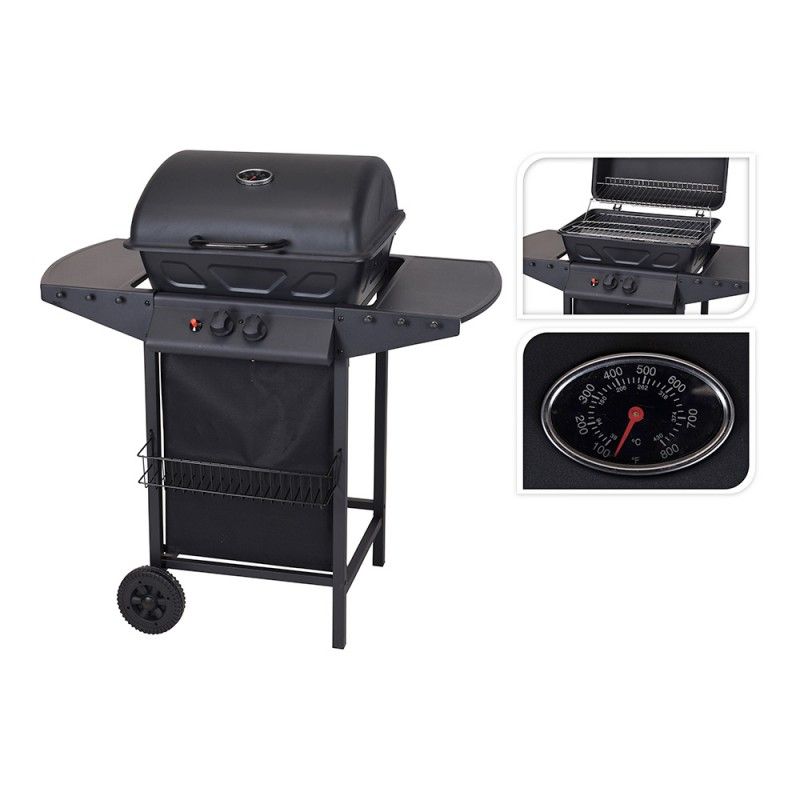 Barbacoa a gas 2 quemadores EDM 73867