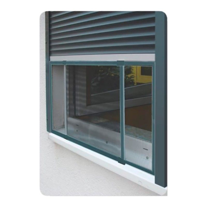 Mosquitera marco extensible para ventanas y persianas antracita 50x75-142cm EDM 75892