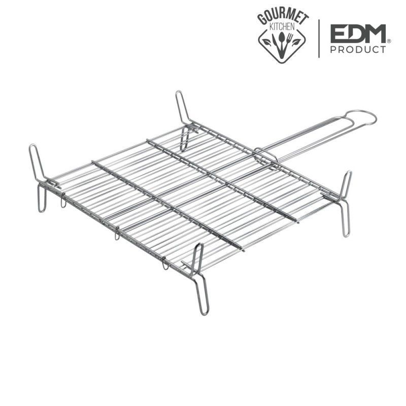 Parrilla doble 25x25cm edm EDM 76841