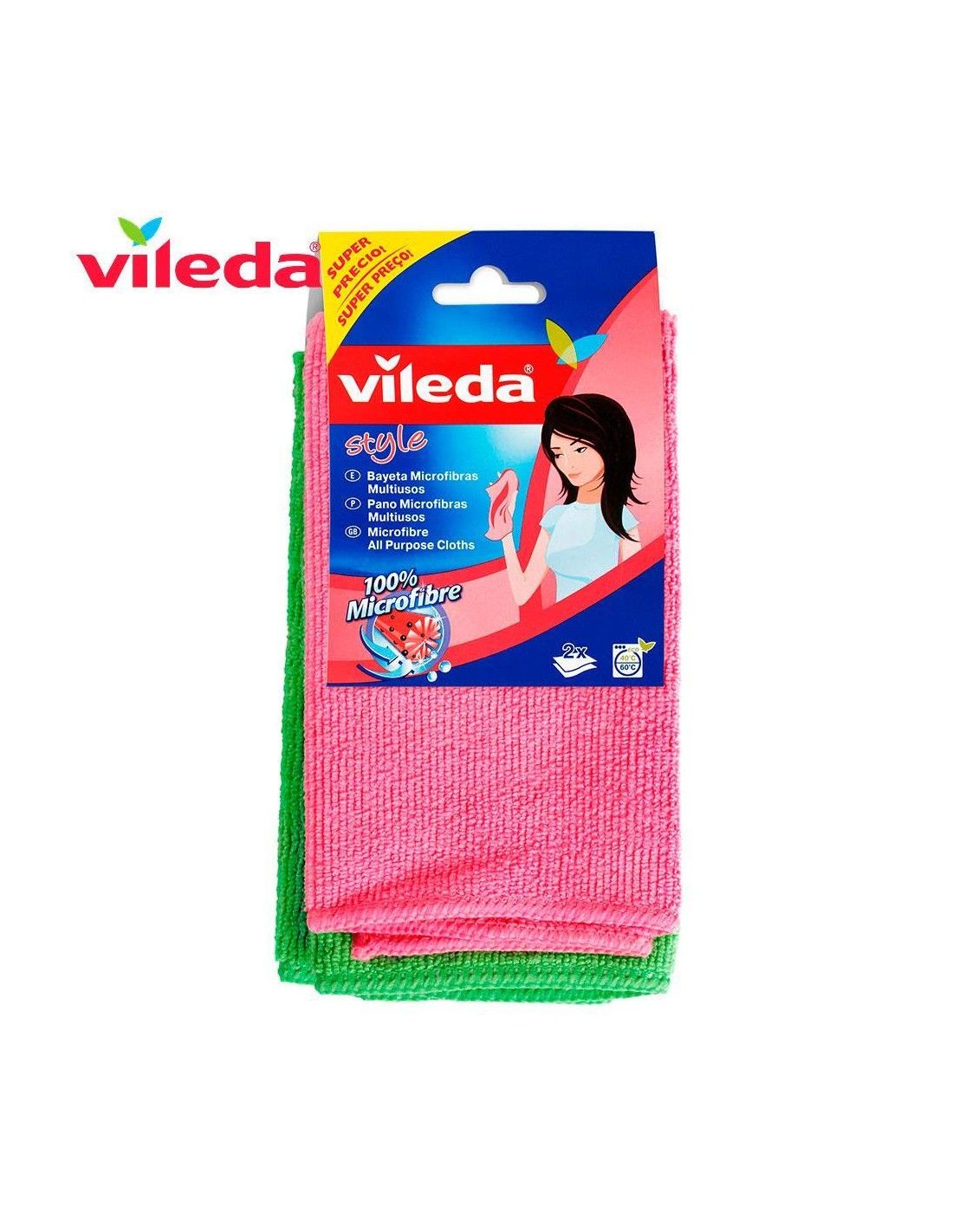 VILEDA PANNO ACTIFIBRE UNIVERSALE 2 PEZZI