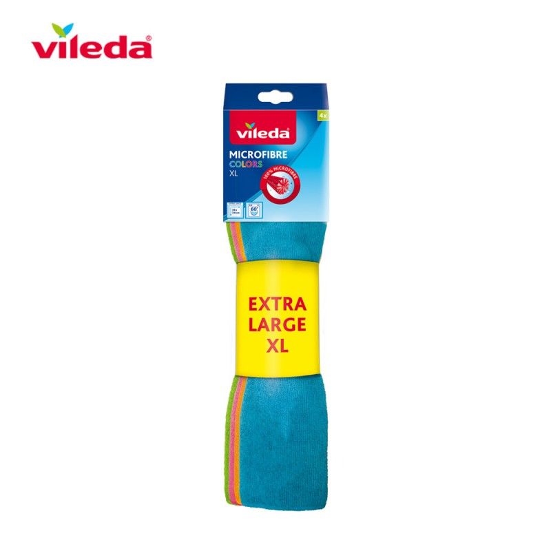 Bayeta microfibra colors xl 4 unid 159616 vileda EDM 77609