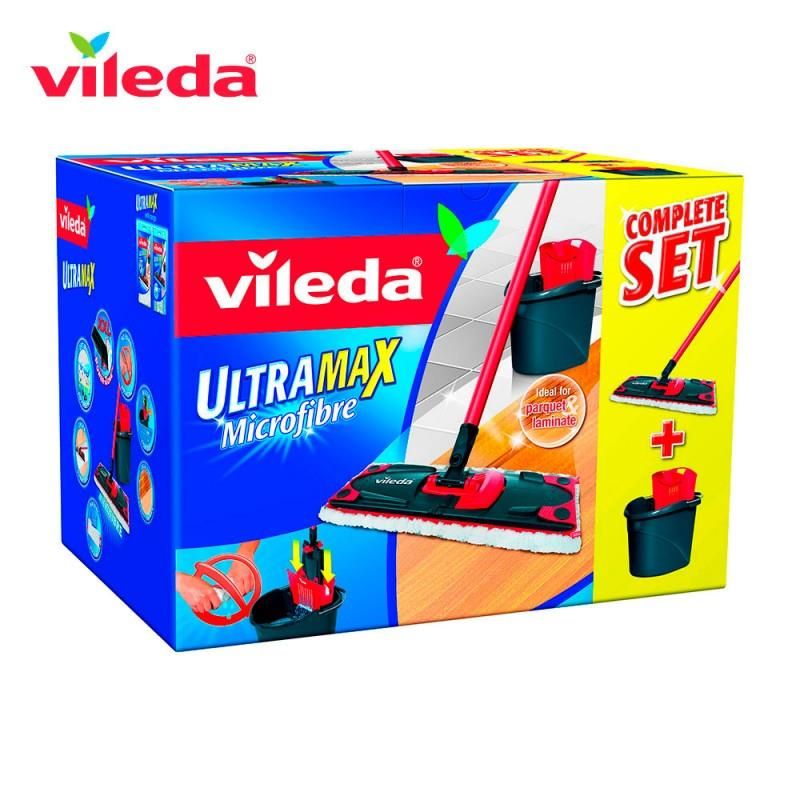 Conjunto de esfregona de microfibra Ultramax 2 em 1 155737 Vileda