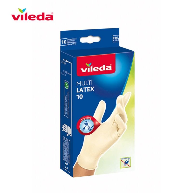 Guante multi latex 10 unid talla m/l 145942 vileda EDM 77681