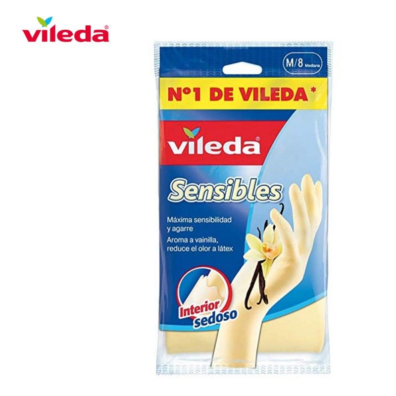 Vileda Extra Sensation – Cotton-lined rubber gloves