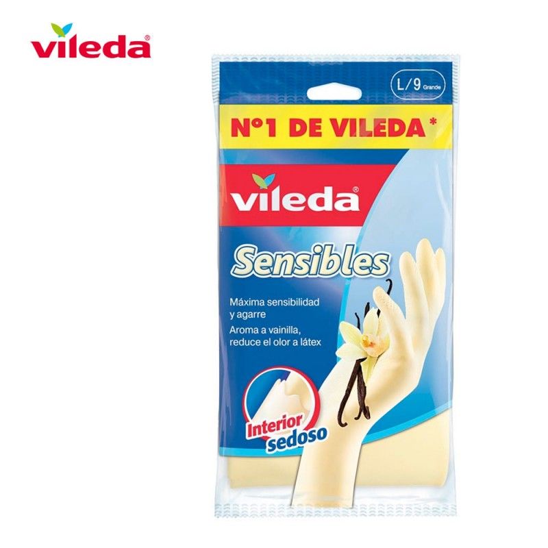 Guantes sensibles talla l 112169 vileda EDM 77685