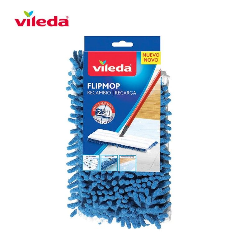 Recambio mopa de microfibras flip mop 162291 vileda EDM 77690