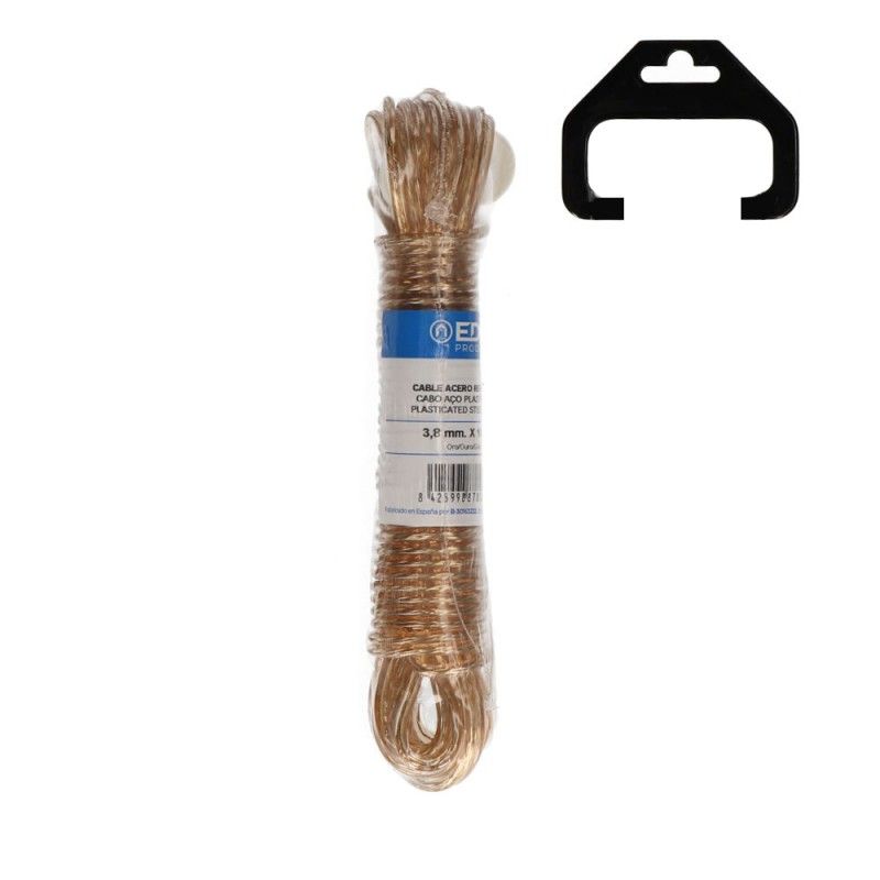 Madeja cable acero plastificado 10mts oro EDM 87808