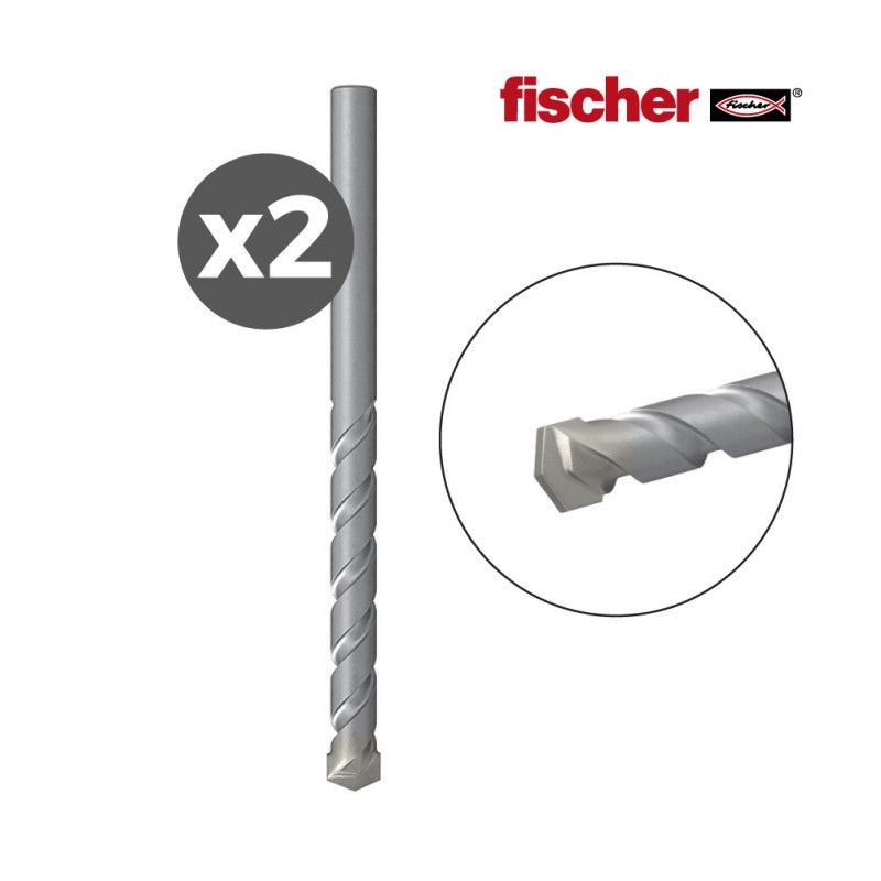 Brocas para pedra FISCHER DS HM 3,0x30/60 - Pacote 2 unidades 530522