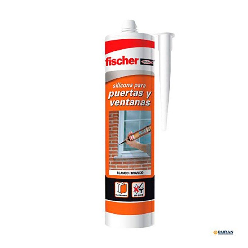 FISCHER Silicone Neutro para Portas e Janelas Branco - 300ml 505444