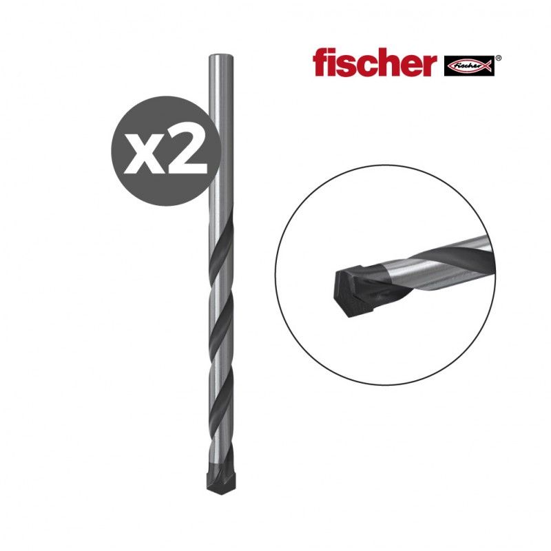 Brocas de percussão FISCHER E 4x75 - Pacote 2 unidades 530576