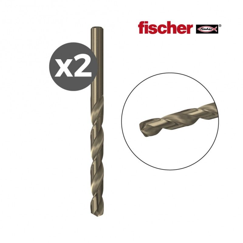 Brocas FISCHER para Metal HSS-CO 1.0x12/34 - Pacote 2 unidades 530491