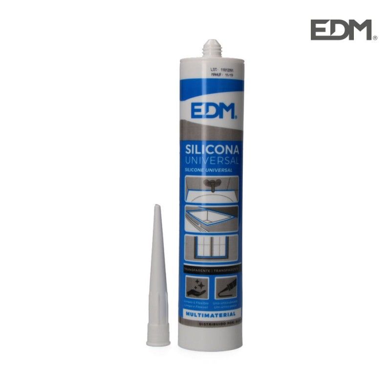 Silicone EDM Universal Antimofo Translúcido 280ml