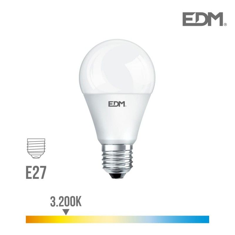 Lâmpada LED padrão E27 17w 1800 lm 3200k luz quente EDM 98353