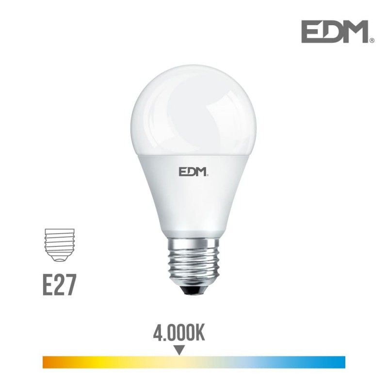 Lâmpada LED EDM padrão E27 17W 1900lm 4000K Luz diurna Ø6,5x12,5cm