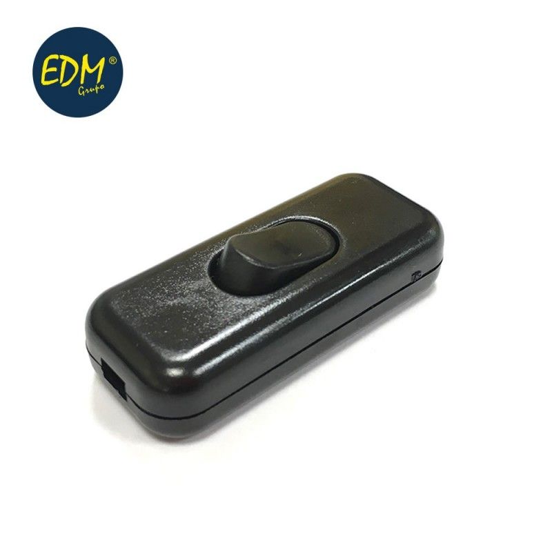 Interruptor de paso negro edm envasado EDM E45076