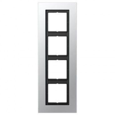 Marco 4 elementos LS PLUS aluminio JUNG LSP 984 AL