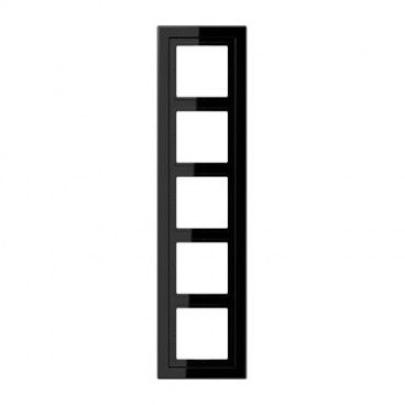 Marco 5 elementos negro (11mm) LS Design JUNG LSD 985 SW