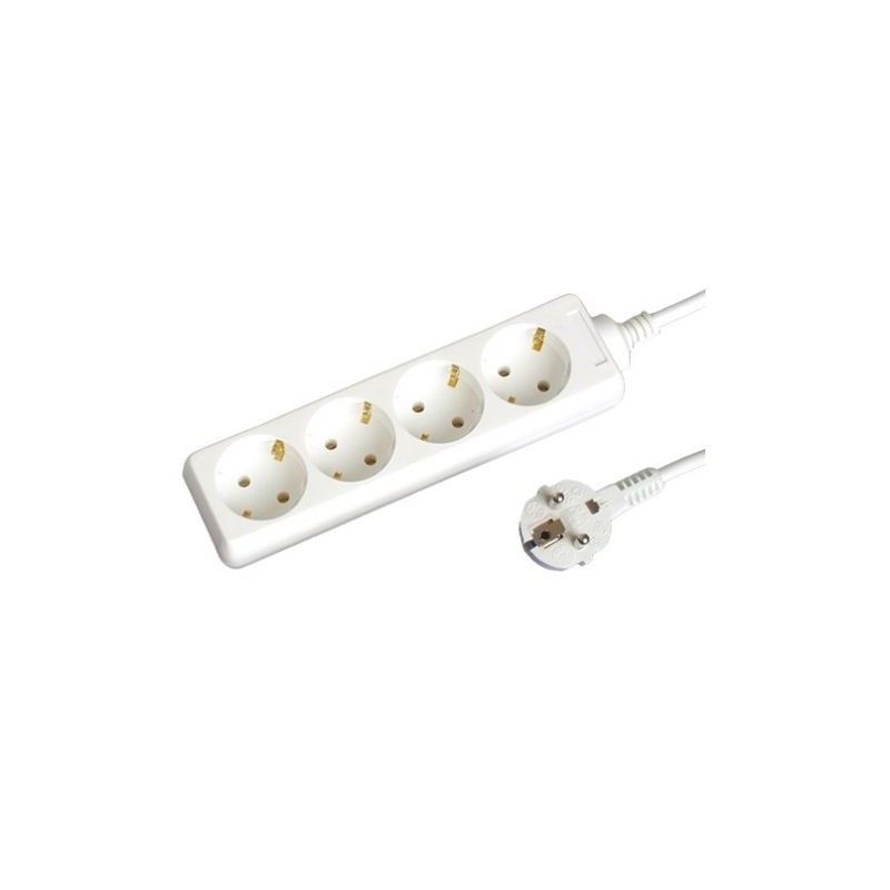 Base multiple 4 sockets 1.5 m cable white GSC 0000010