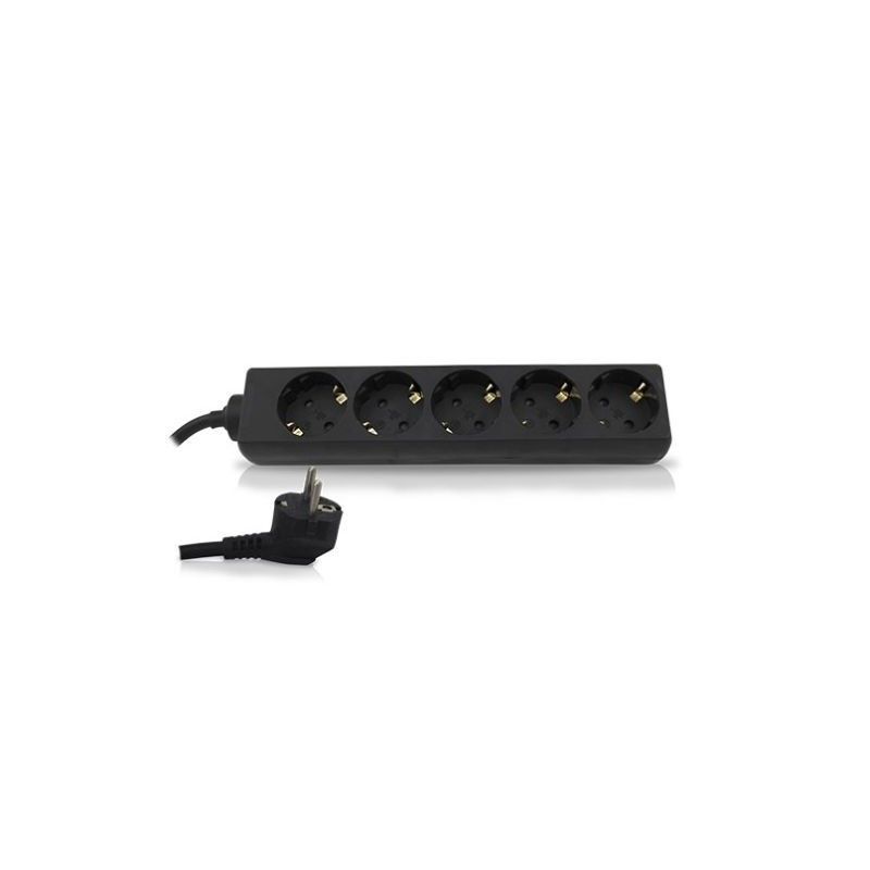 Base multiple 5 sockets 1.5 m cable black GSC 0000024