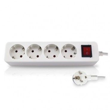 Base multiple 4 plugs with switch 1.5 m cable GSC 0800213