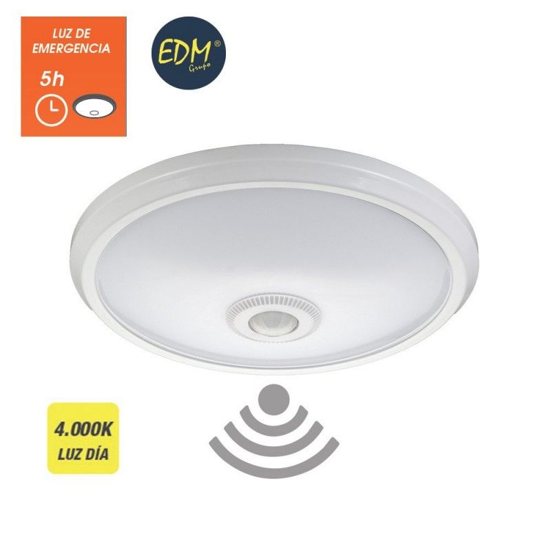 Applicare sensore di superficie e la luce IP20 di emergenza 1100 30 lumen LED 16W 4000K giorno EDM