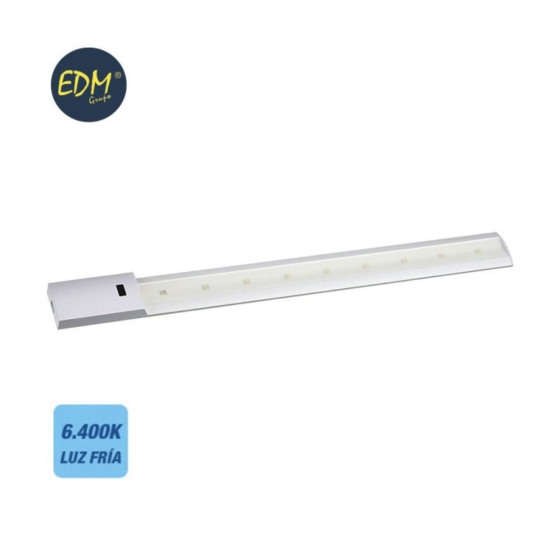 Regleta LED con sensor 10w 780 lumens 6.400k luz fria EDM