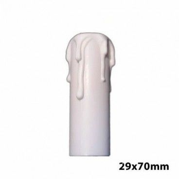 Funda de vela blanca 29x70mm Solera 853