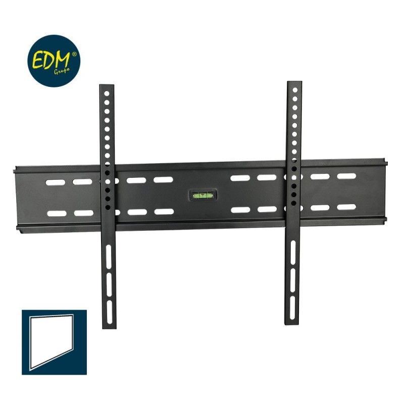 Móvel TV 30-70" 60kg EDM com nível incluído - Preto