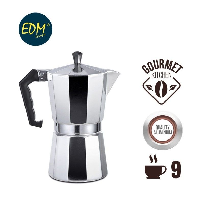 Máquina de café de alumínio EDM 9 xícaras