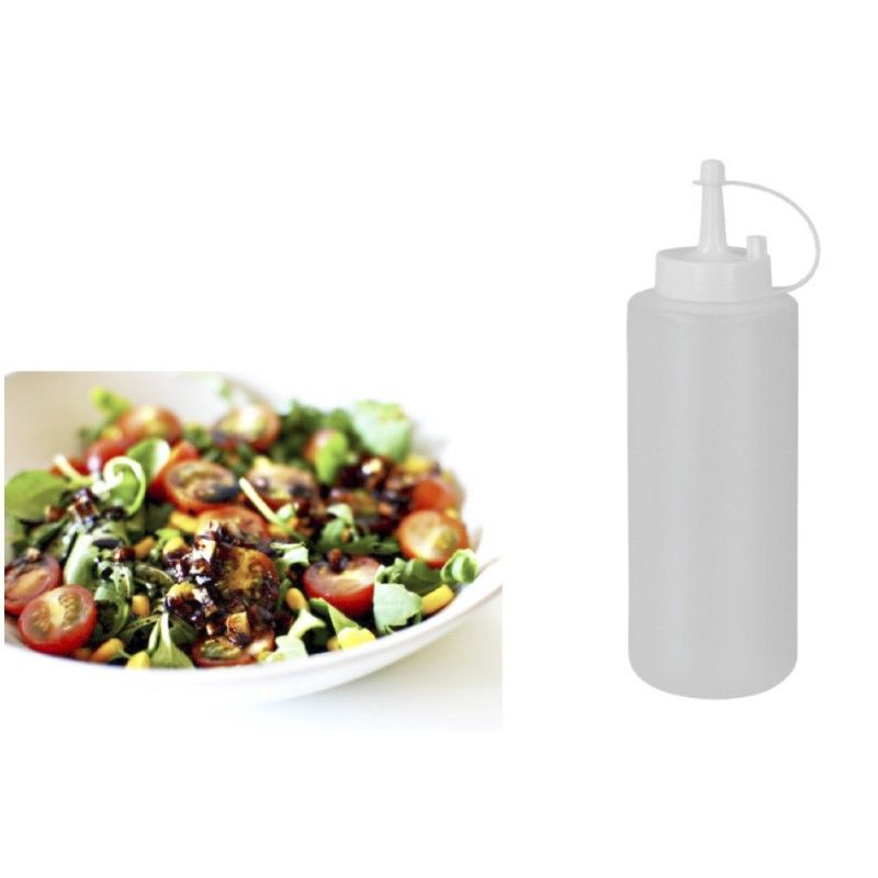 Botellin para salsas de plastico 370 ml