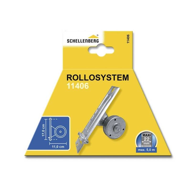 Coletor Encastrado para Estores SCHELLENBERG 50x244x140mm (Distância de Furação 170mm)