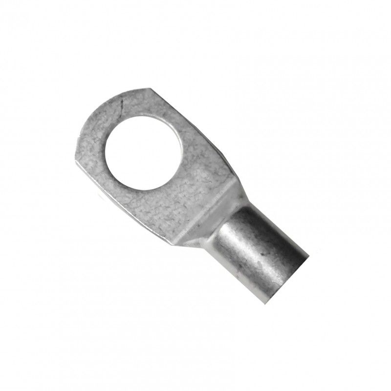 Terminal Tubular de Cobre para Cabo 10mm e Furadeira 8mm (Saco de 25 Unidades)