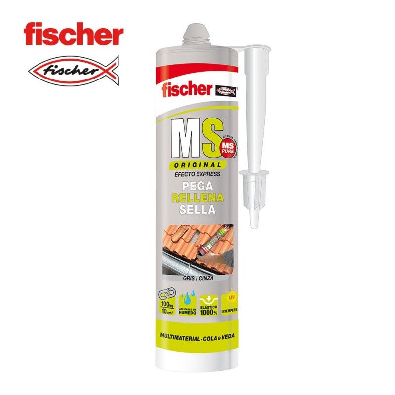 Ms sellante adhesivo gris FISCHER 290ml