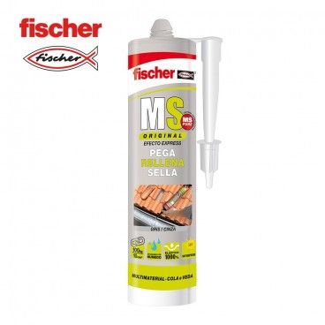 Ms sellante adhesivo gris FISCHER 290ml